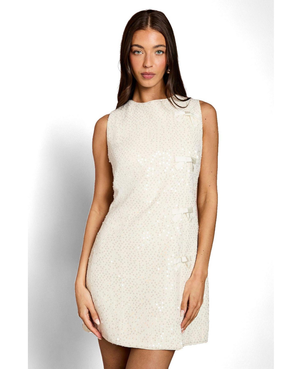 Coast Women's Sequin Bow Detail Mini Shift Dress