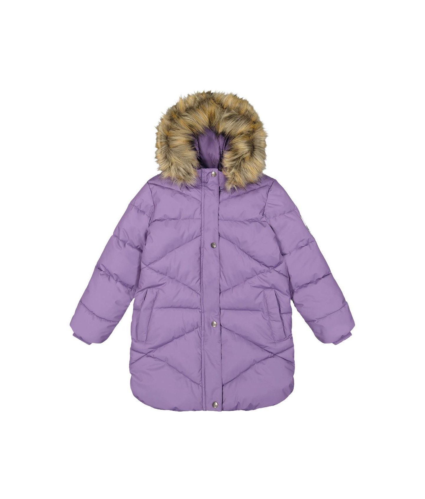Куртка Deux par Deux Ong Winter Puffer Coat для девочек, цвет: Фиолетовый — фото 1