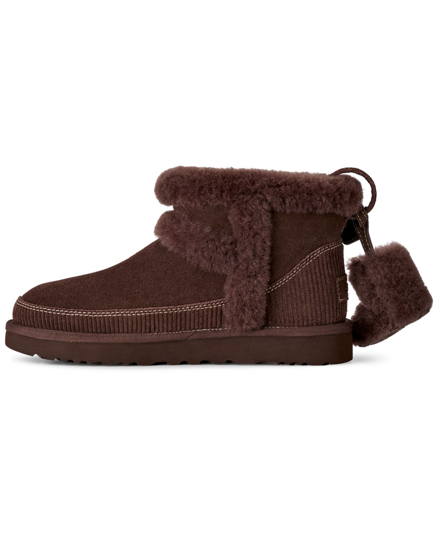 Женские ботинки UGG® Classic Mini Heritage Round Toe Booties, цвет: Кедровый — фото 5