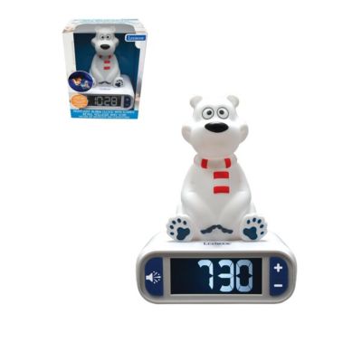 Polar Bear Digital Alarm Clock with Night Light Snooze, Clock, Luminous, RL800PB