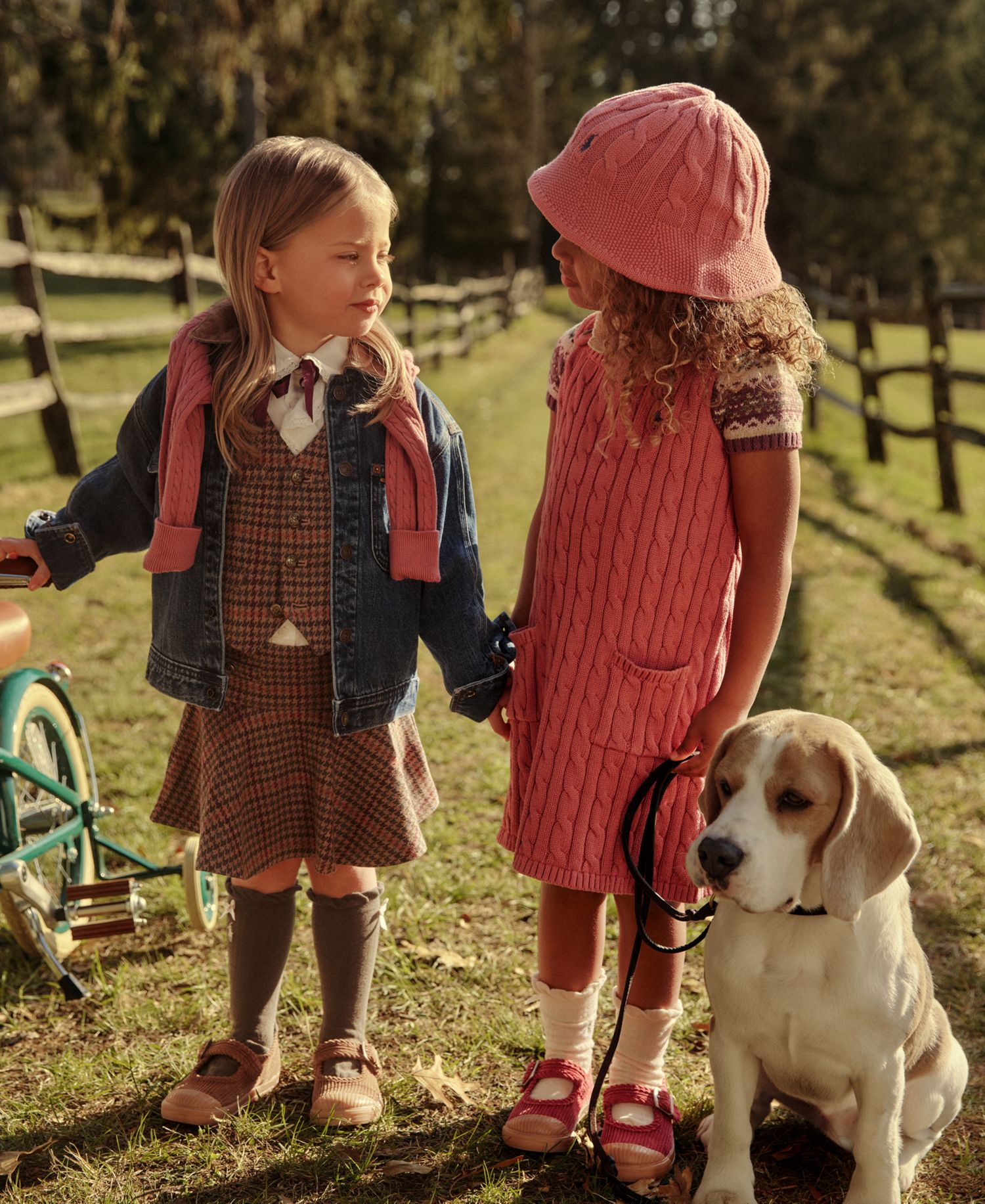 Girls' 2T-6X Cable-Knit Cotton Sweater Dress