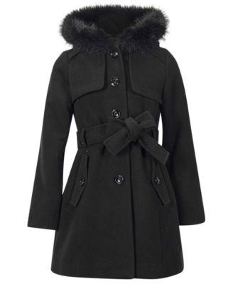 Girls' 7-16 Long-Sleeve Belted Trench Coat