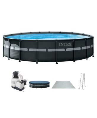 Ultra XTR 18feet x 52in Round Frame Above Ground Swimming Pool Set with Pump
