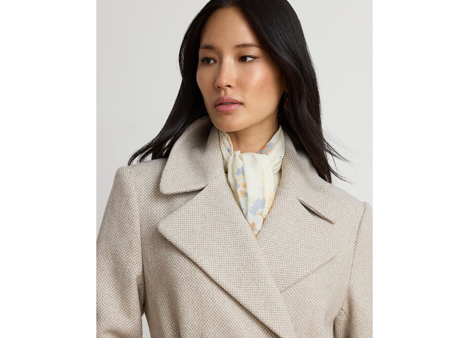 Women's Long Belted Wrap Coat