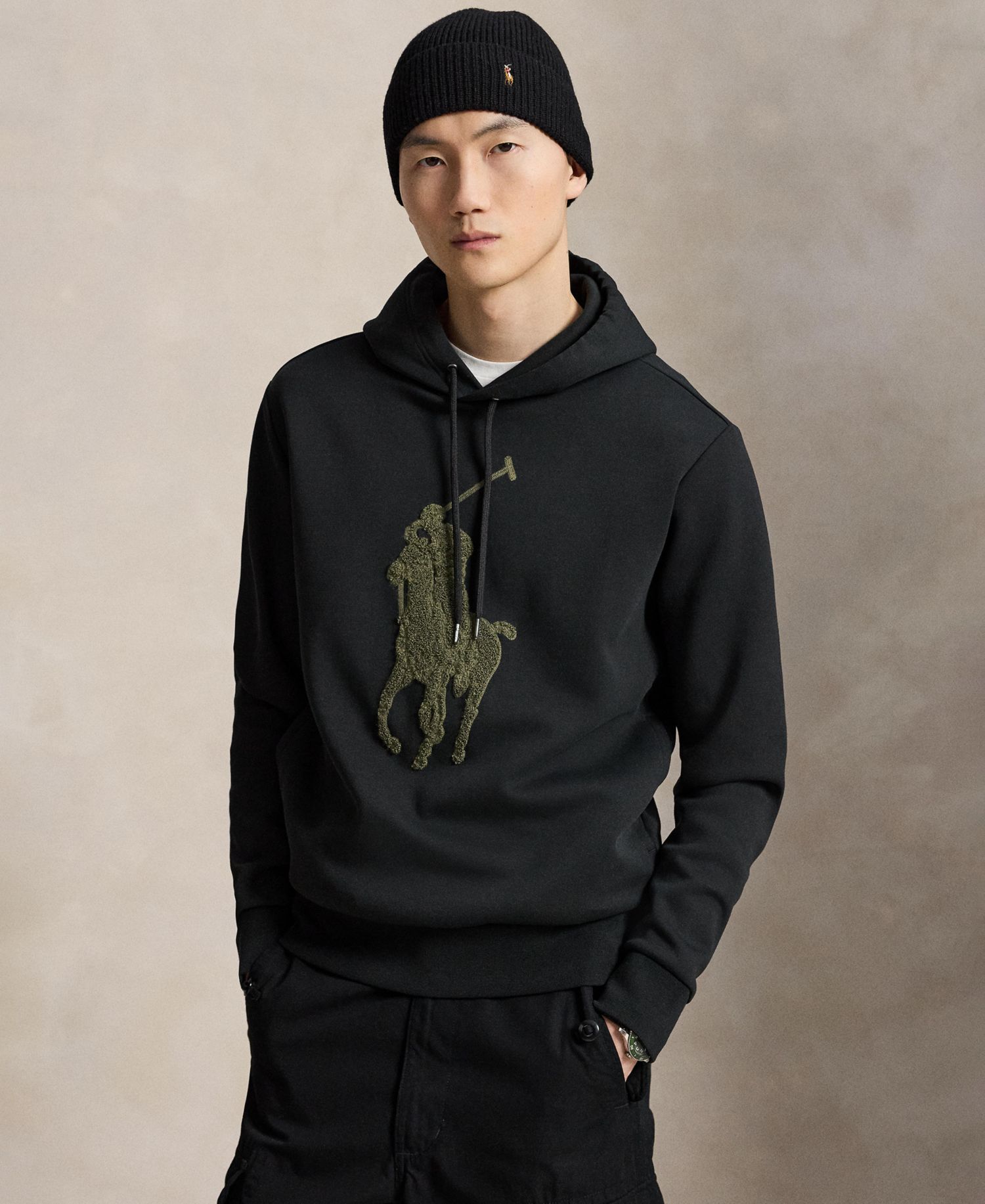 Men's Big Pony Double-Knit Hoodie