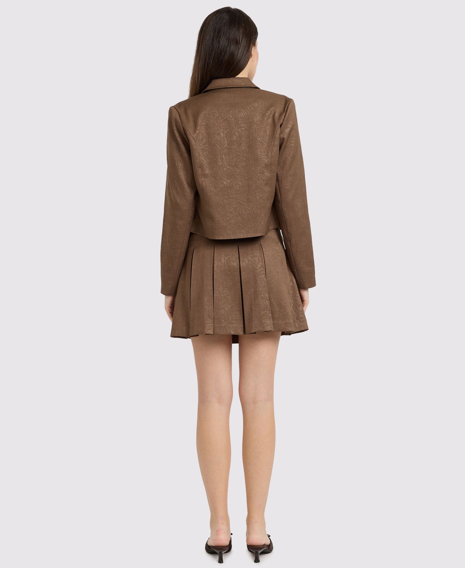 Women's Portia Cropped Floral Jacquard Jacket