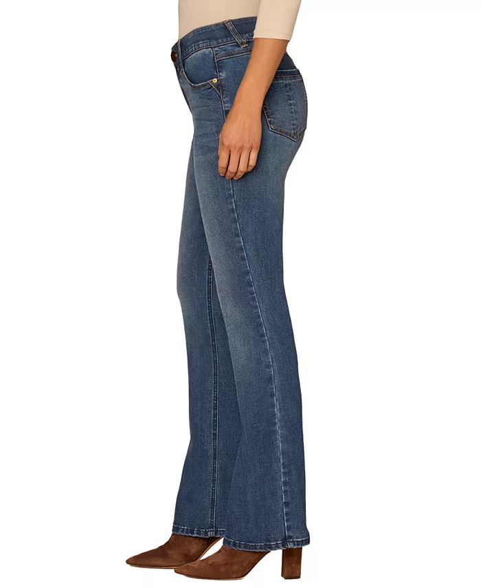 Petite "Ab"solution Luxe Touch Itty Bitty Bootcut Jeans - thumbnail 8