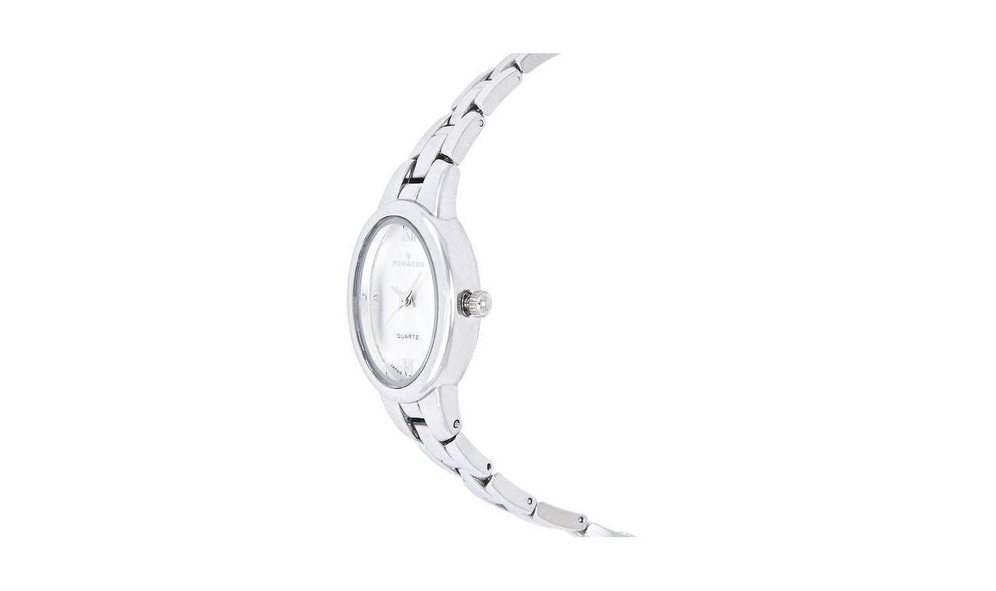 Женские часы Peugeot Silver 30x25mm Oval Dial Link Bracelet Watch — фото 3