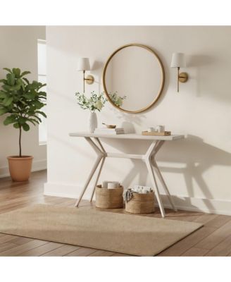 Cross Leg Console Table (45.5in / 1160mm), Wirebrush