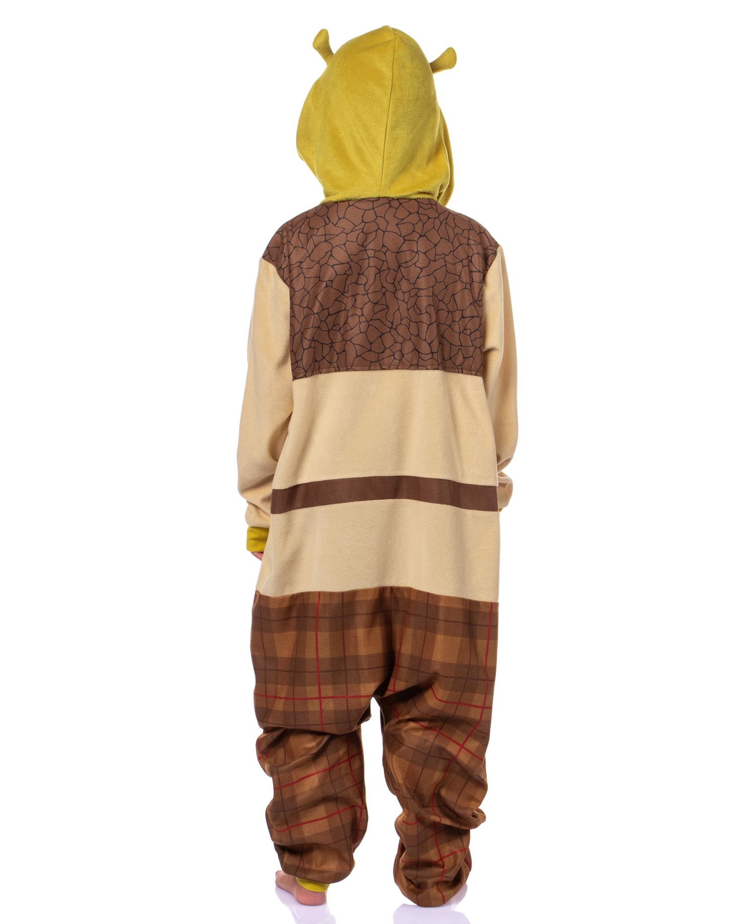 DreamWorks Boys' 4- 16 Character Ogre Union Suit Sleep Kids Hooded Pajama