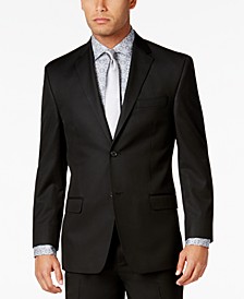Men's Classic-Fit Black Solid Jacket