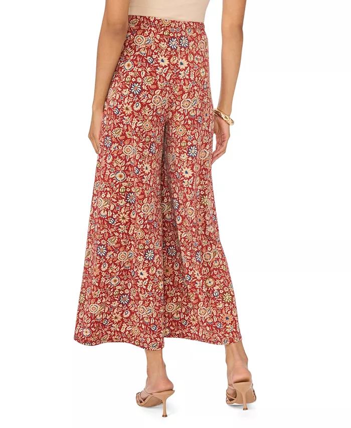 Women's Wide-Leg Pull-On Floral-Print Pants - thumbnail 4