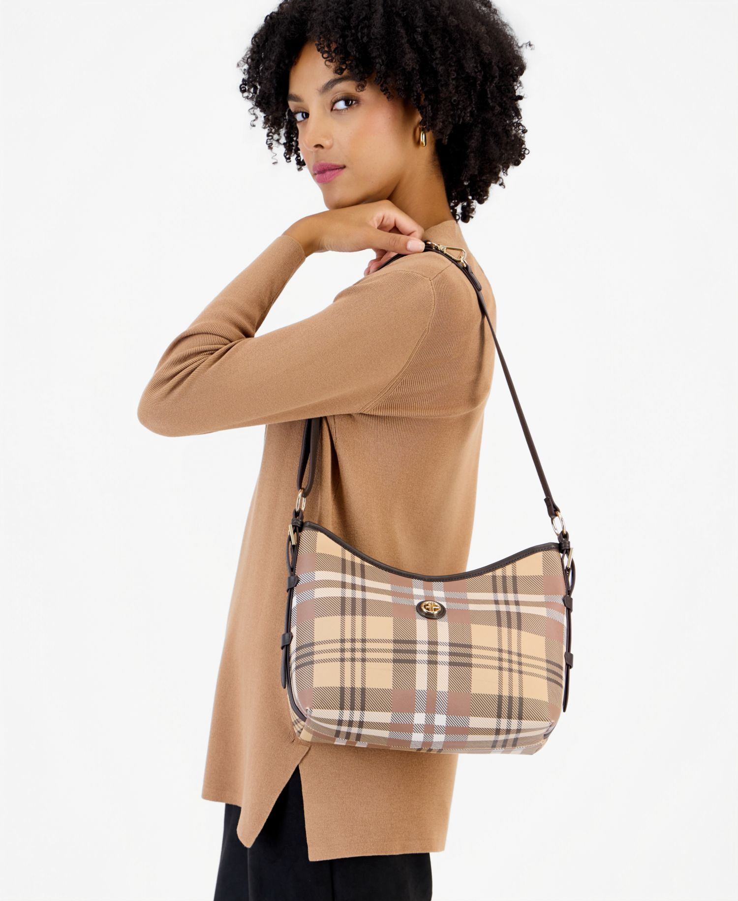 Plaid Soft Shoulder
