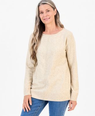Women's Luxsoft Seamfront Boatneck Tunic Sweater