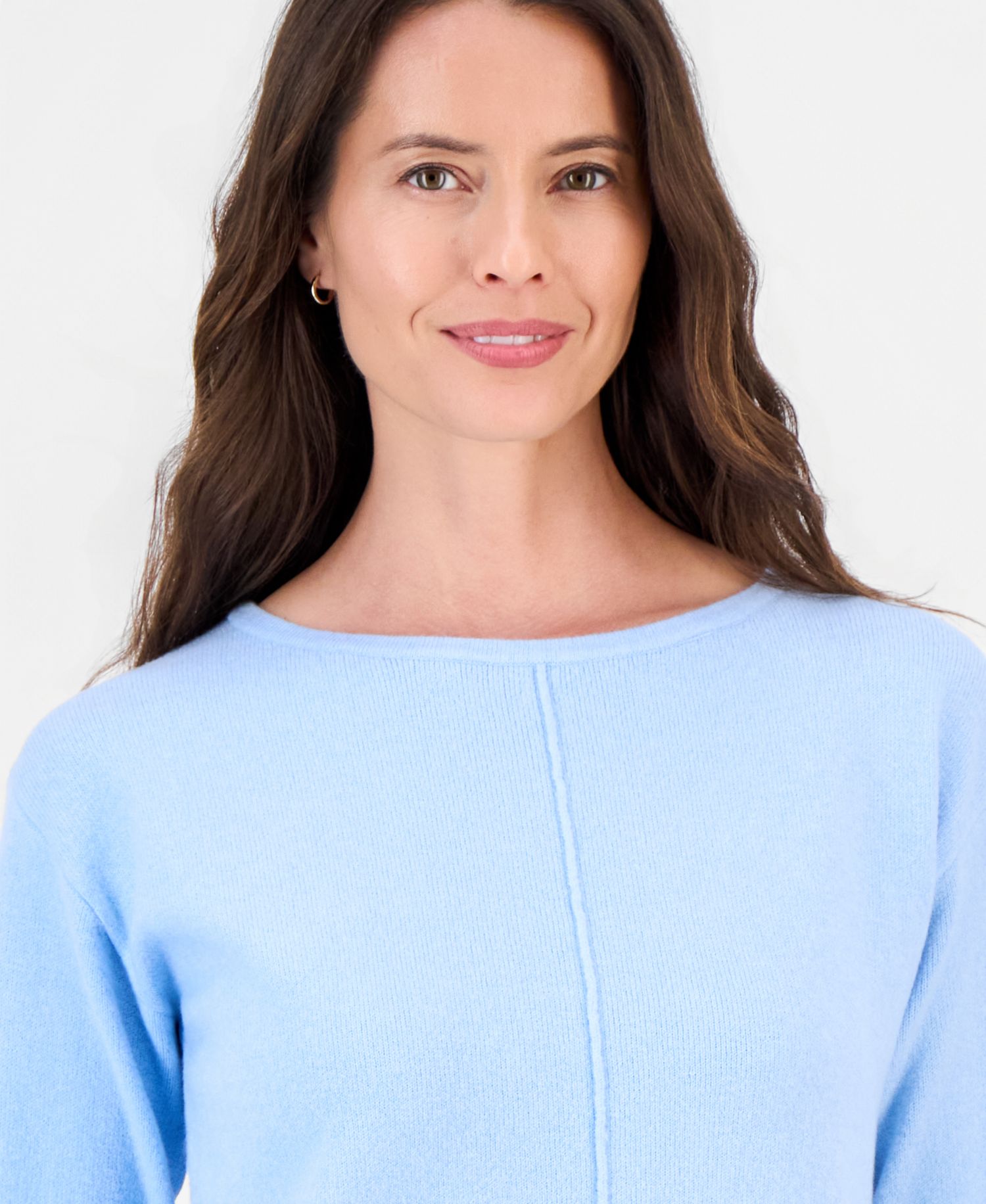 Plus Luxsoft Seamfront Boatneck Tunic Sweater