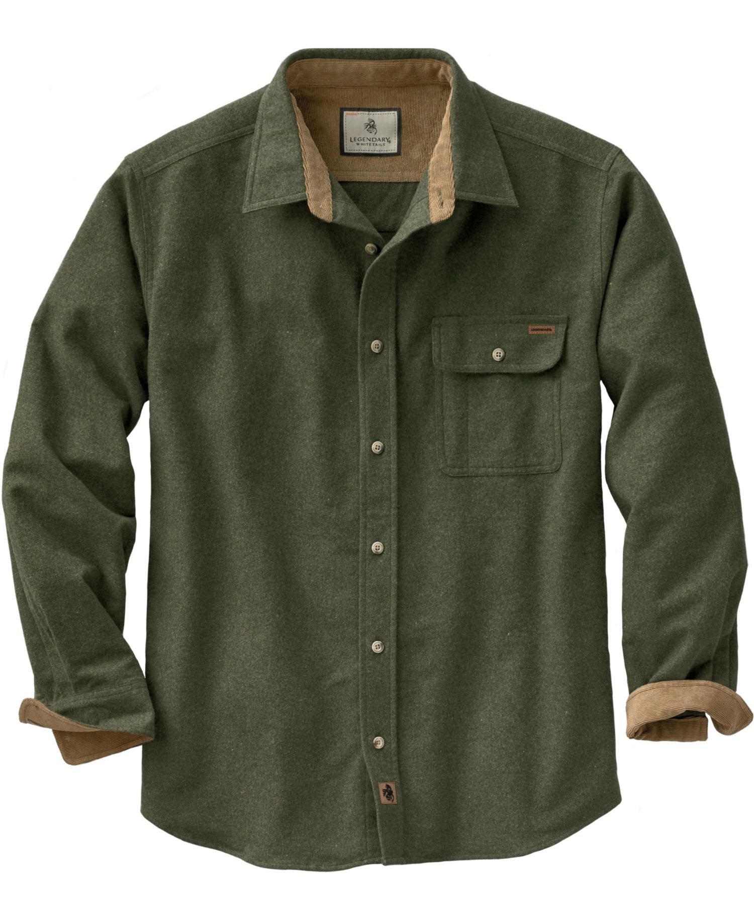Big & Tall Buck Camp Long Sleeve Casual Fit Button Down Shirt