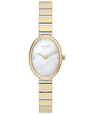 Women's Anita Oval Quartz Two-Hand Stainless Steel Watch 20mm