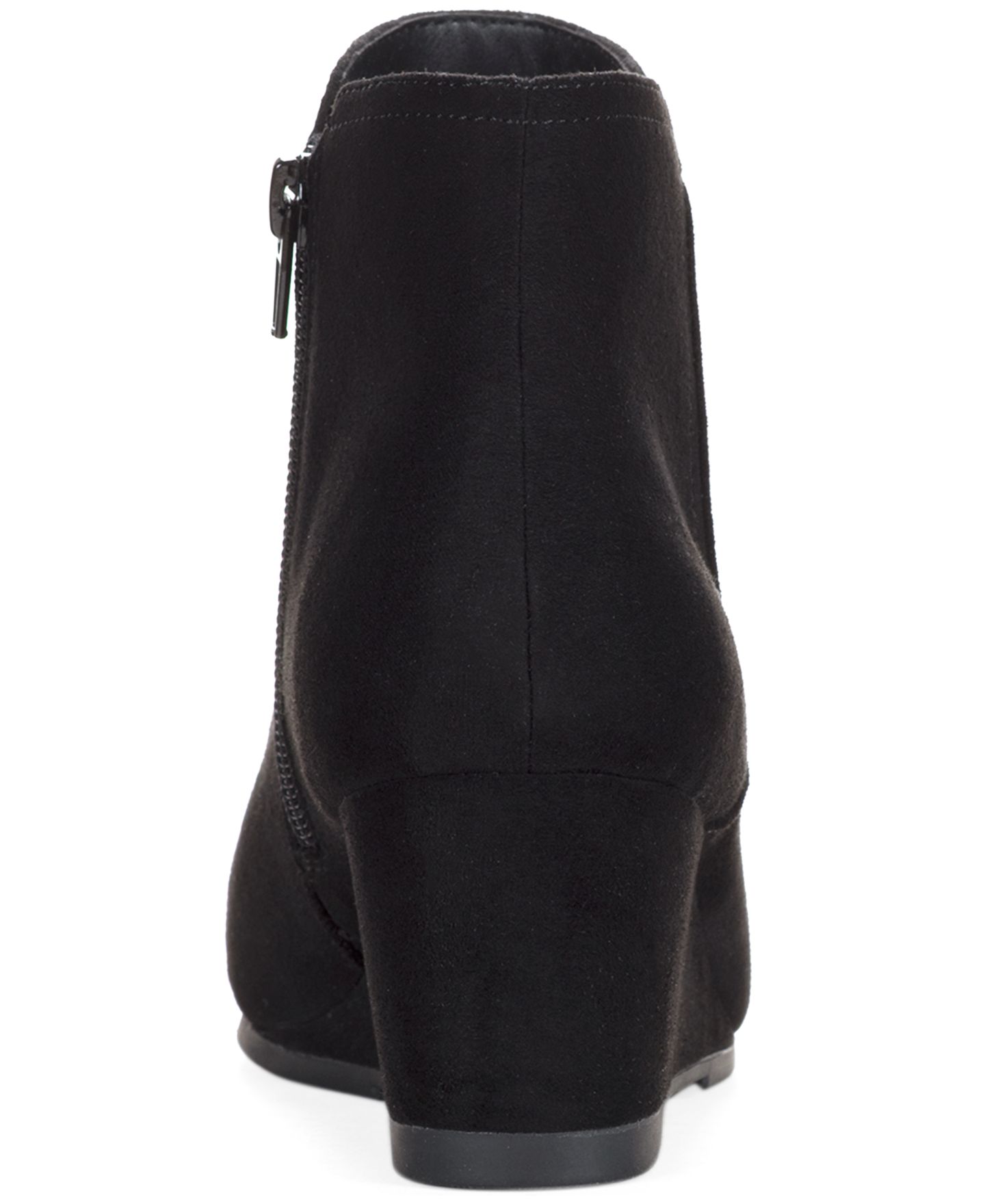 Женские ботинки Style & Co Portiaa Round Toe Wedge Dress Booties, цвет: Чёрный — фото 3