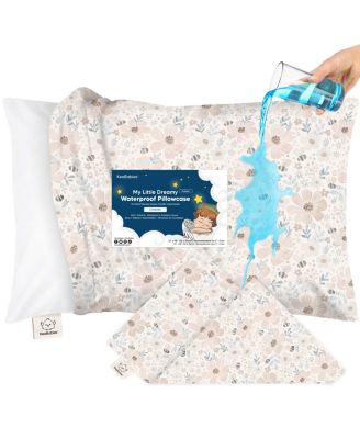 13X18 Toddler Pillowcase, Soft Waterproof Toddler Pillow Protector Cover for Kids, Boys, Girls, Travel