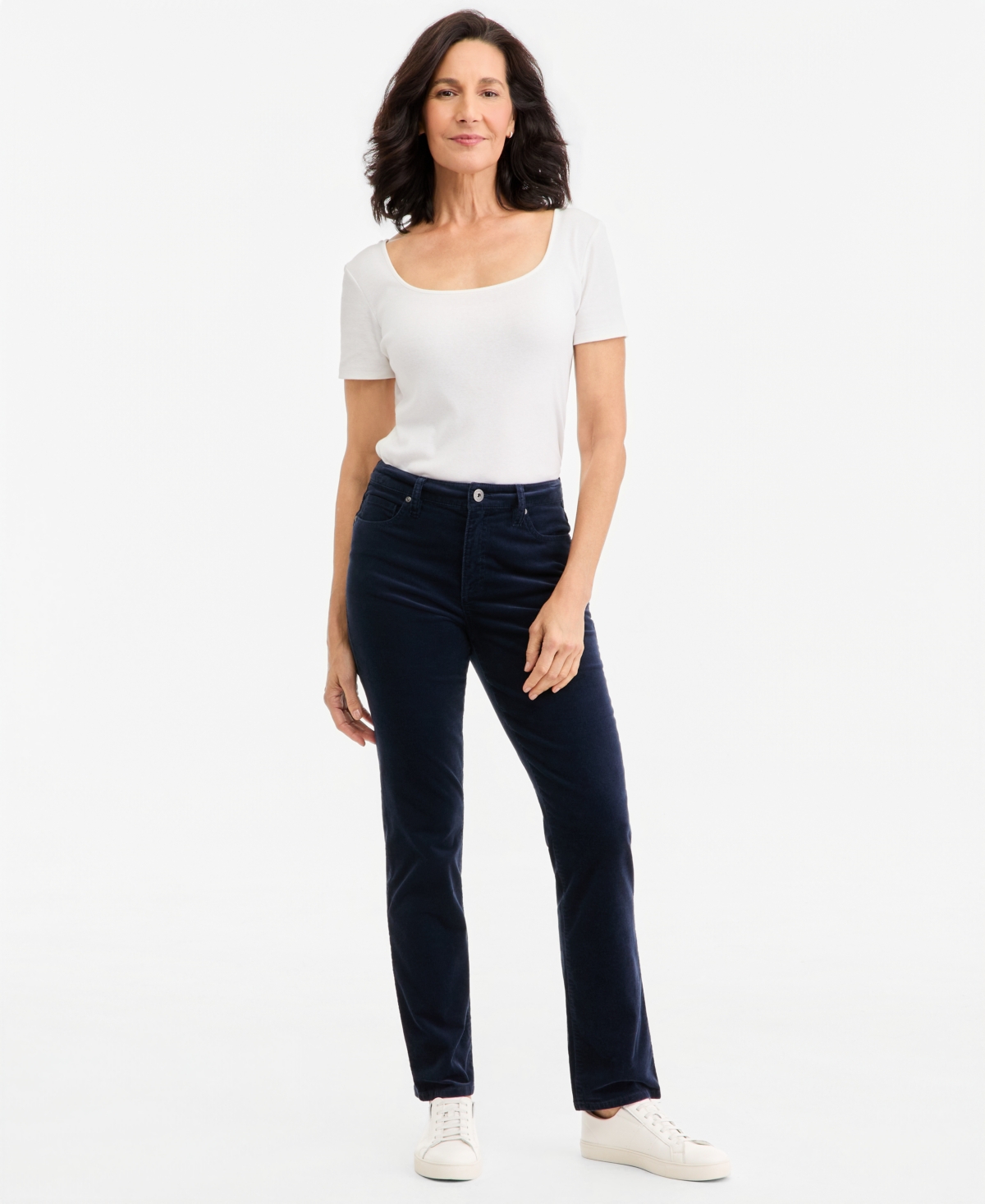 Style & Co Women's High-Rise Straight Corduroy Jeans, Macy's Exclusive