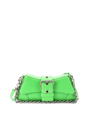 Lindsay Chain Strap Shoulder Bag Leather