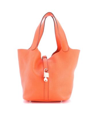 Pre-Owned HERMES MM Picotin Lock Bag Clemence