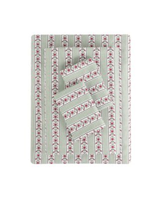 Holiday Printed Microfiber 4-Pc. Sheet Set, Queen