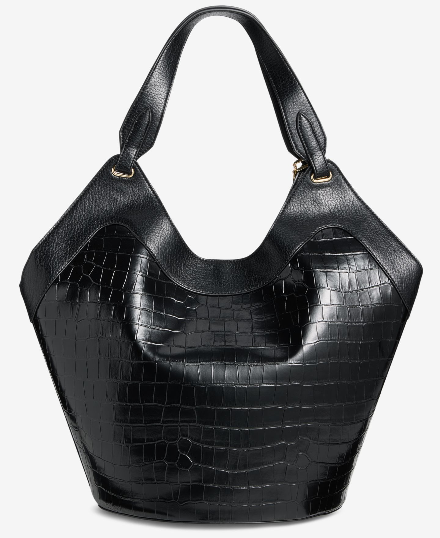 Женская сумка I.N.C. International Concepts Gihsell Croco-Embossed, цвет: Чёрный — фото 6