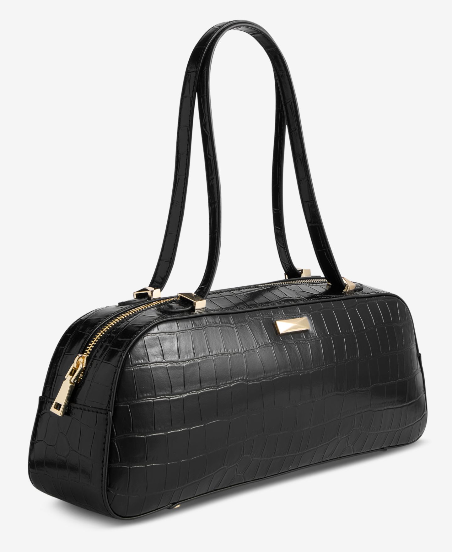 Женская сумка I.N.C. International Concepts Nedda Croco-Embossed Satchel, цвет: Чёрный — фото 4