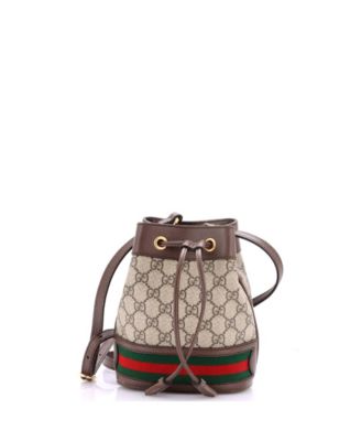 Mini Ophidia Bucket Bag GG Coated Canvas