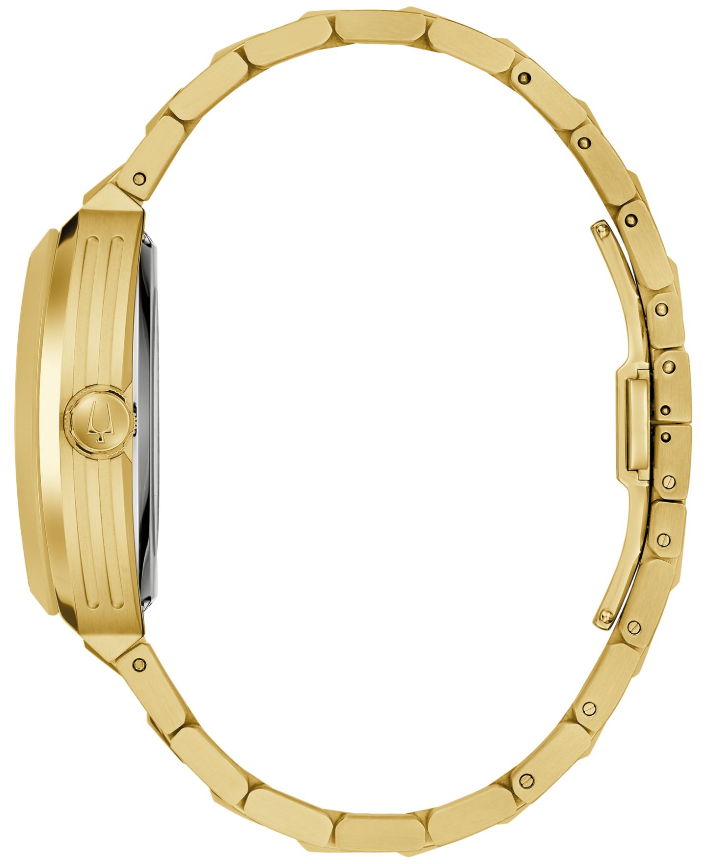 Мужские часы Bulova Automatic Maquina Gold-Tone Stainless Steel Bracelet Watch 40mm — фото 2