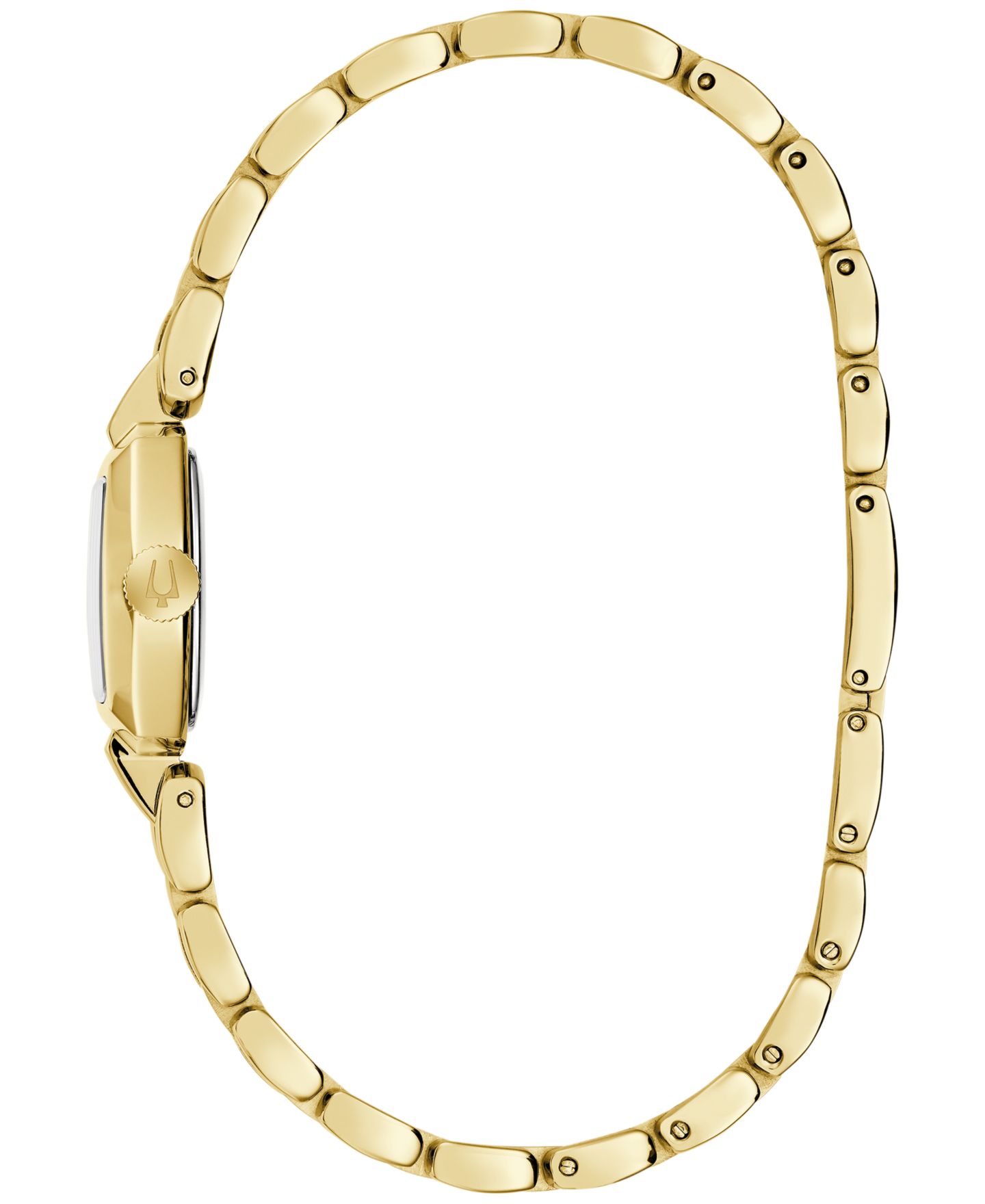 Женские часы Bulova Goddess of Time Jackie Gold-Tone Stainless Steel Bracelet Watch 18mm — фото 2