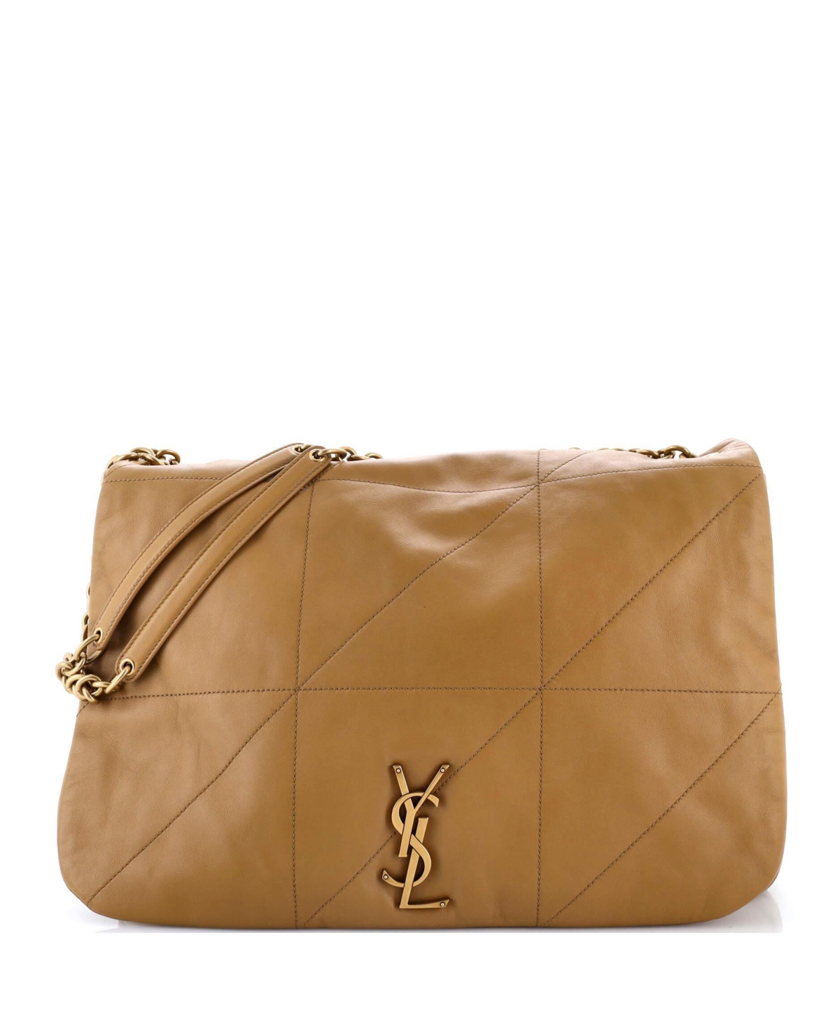 Pre-Owned Saint Laurent Large Jamie 4.3 Shoulder Bag Quilted Leather - Brown