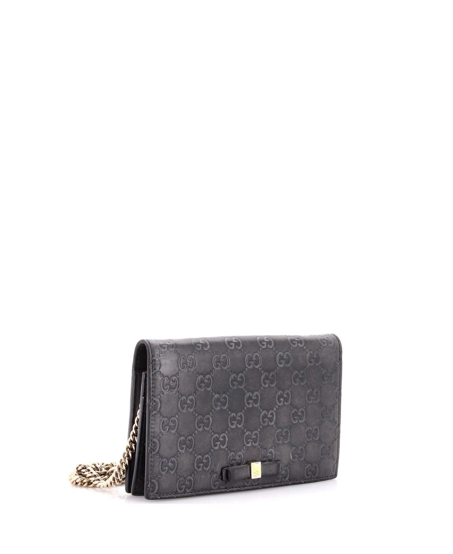 Signature Wallet on Chain Guccissima Leather