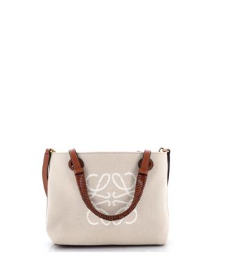 Mini Anagram Square Basket Tote Canvas