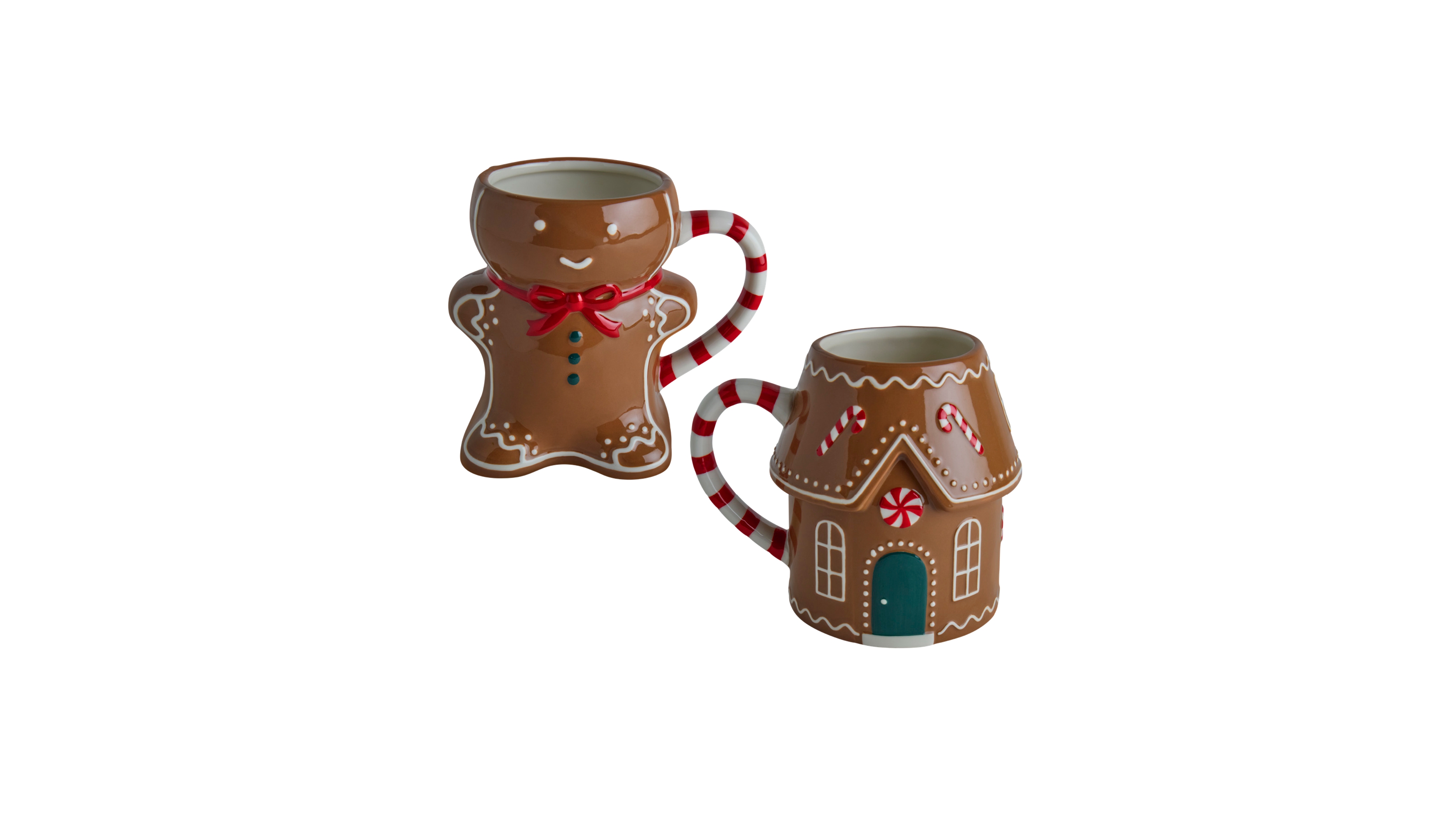 Haven Merry Sweets Gingerbread Man & House Mugs, Set of 2, Exclusively at Macy's