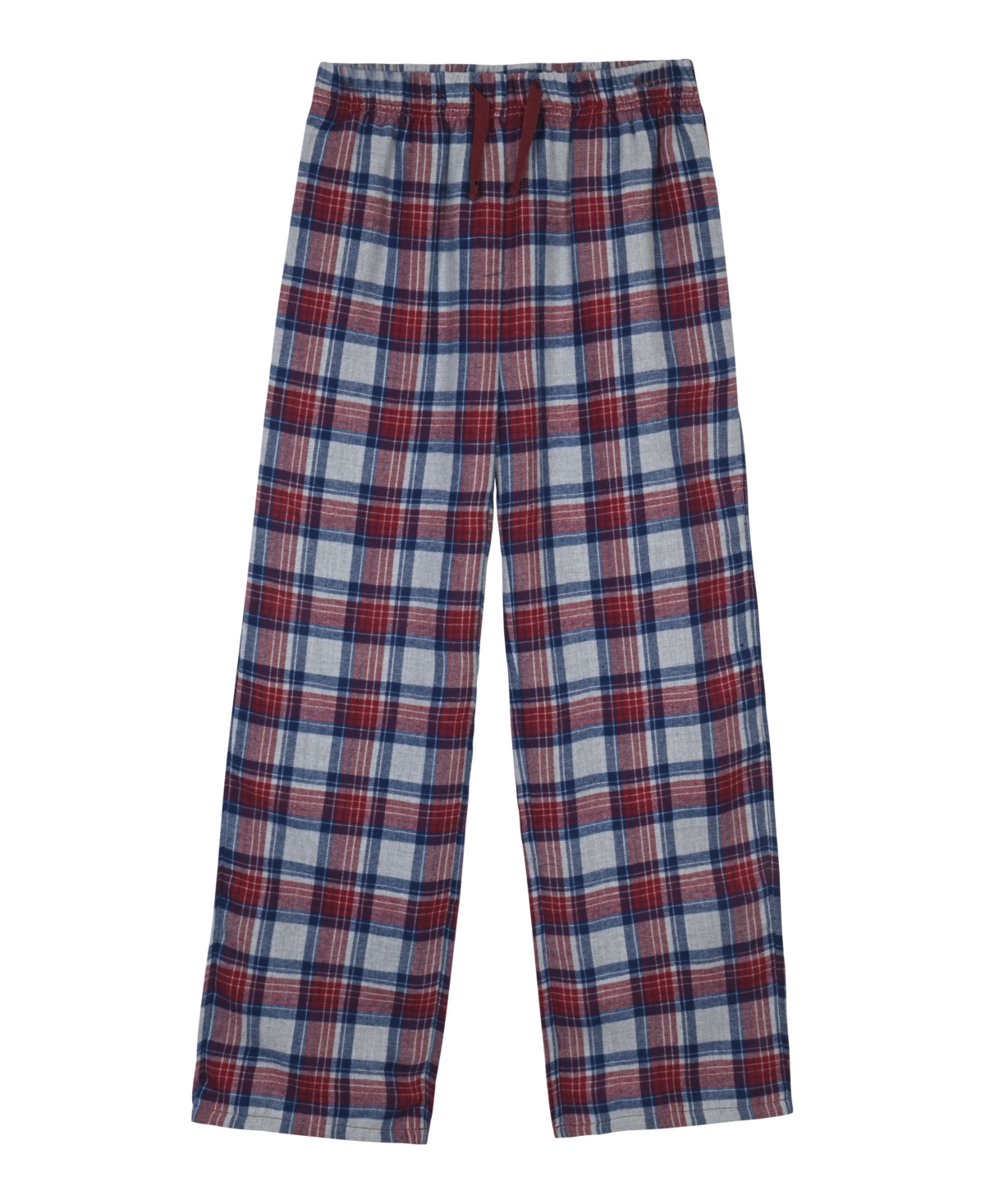 Max & Olivia Boys' 6-18 Long-Sleeve Top and Plaid Woven Pants Pajama, 2-Piece Set