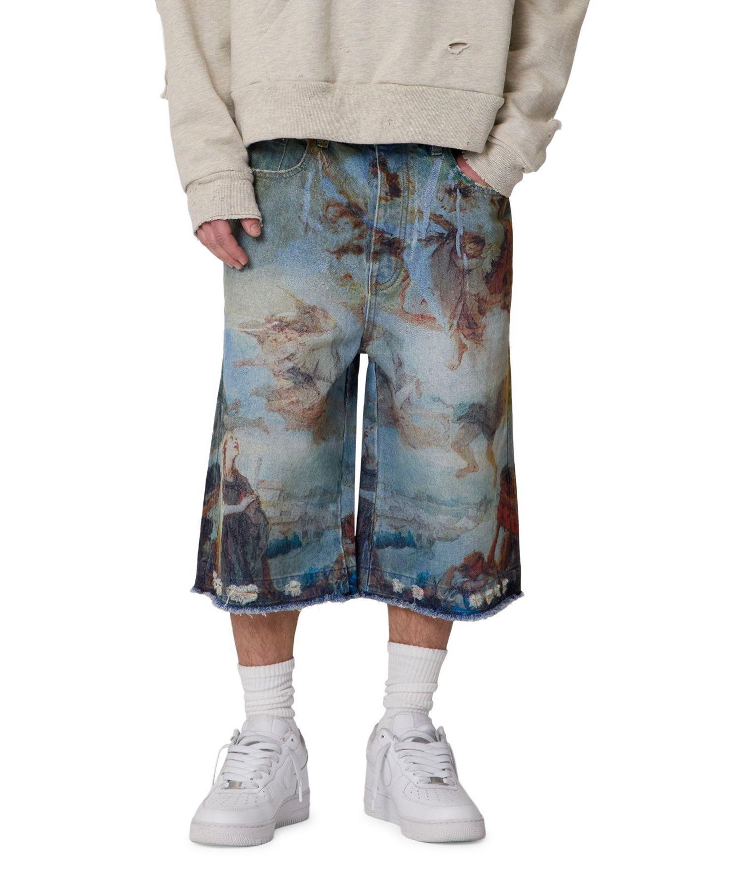 Men's Ultra Baggy Angel Denim Shorts