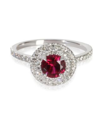 Platinum Ruby and Diamond Soleste Ring