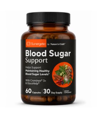 Blood Sugar Support Supplement with Cinnamon, Chromium, Alpha Lipoic Acid and Herbal Blend, 60 Capsules