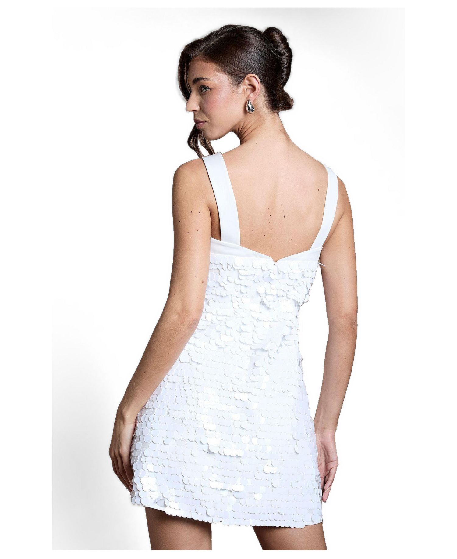 Women's Sequin Bridal Mini Dress