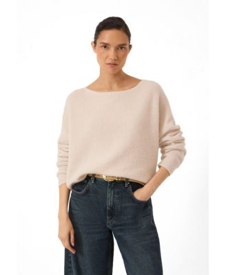 Women's Bryony Slash Neck Ribbed Jumper