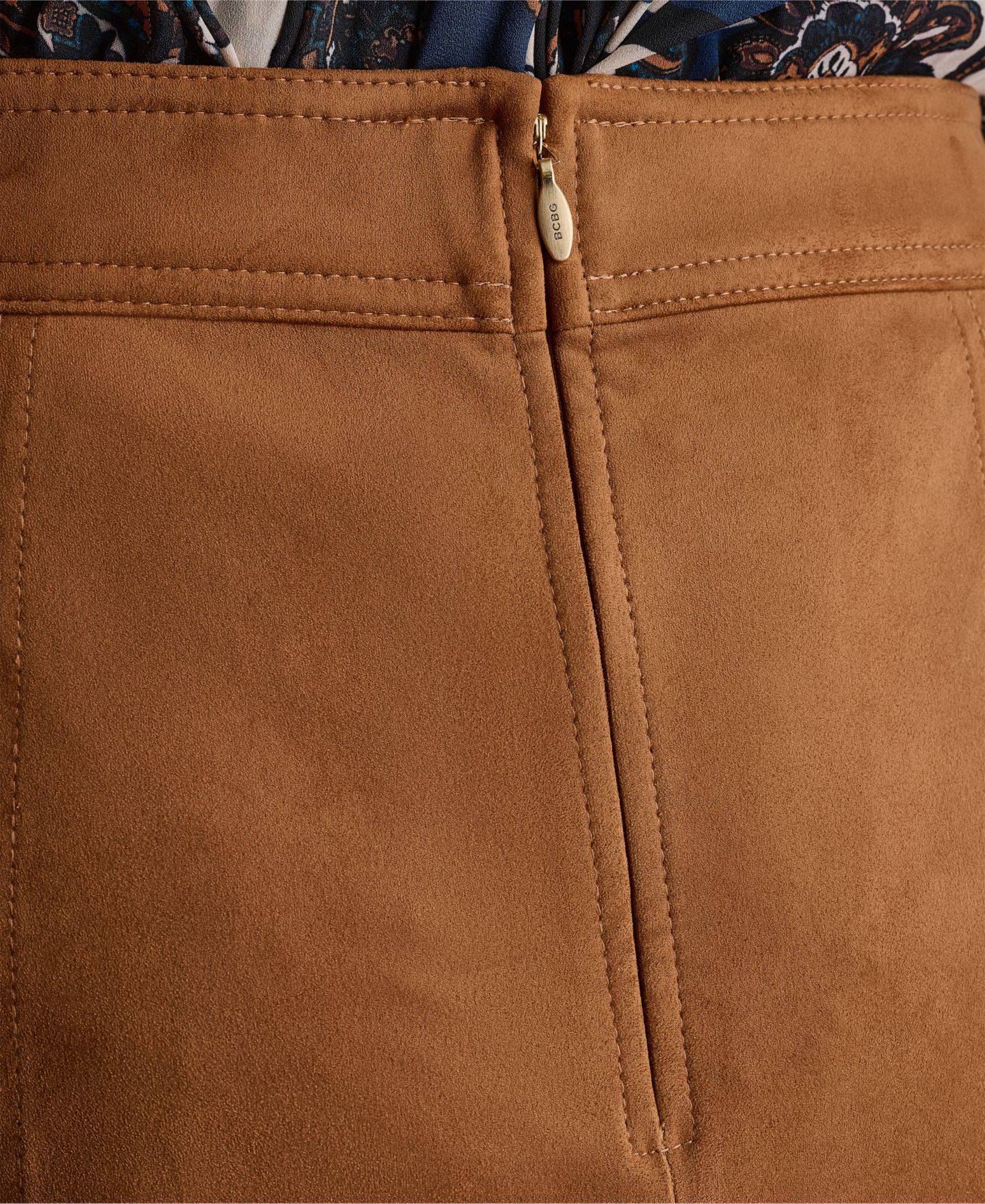 Женская юбка BCBG A-Line Mini Patch-Pocket, цвет: Сиена — фото 7