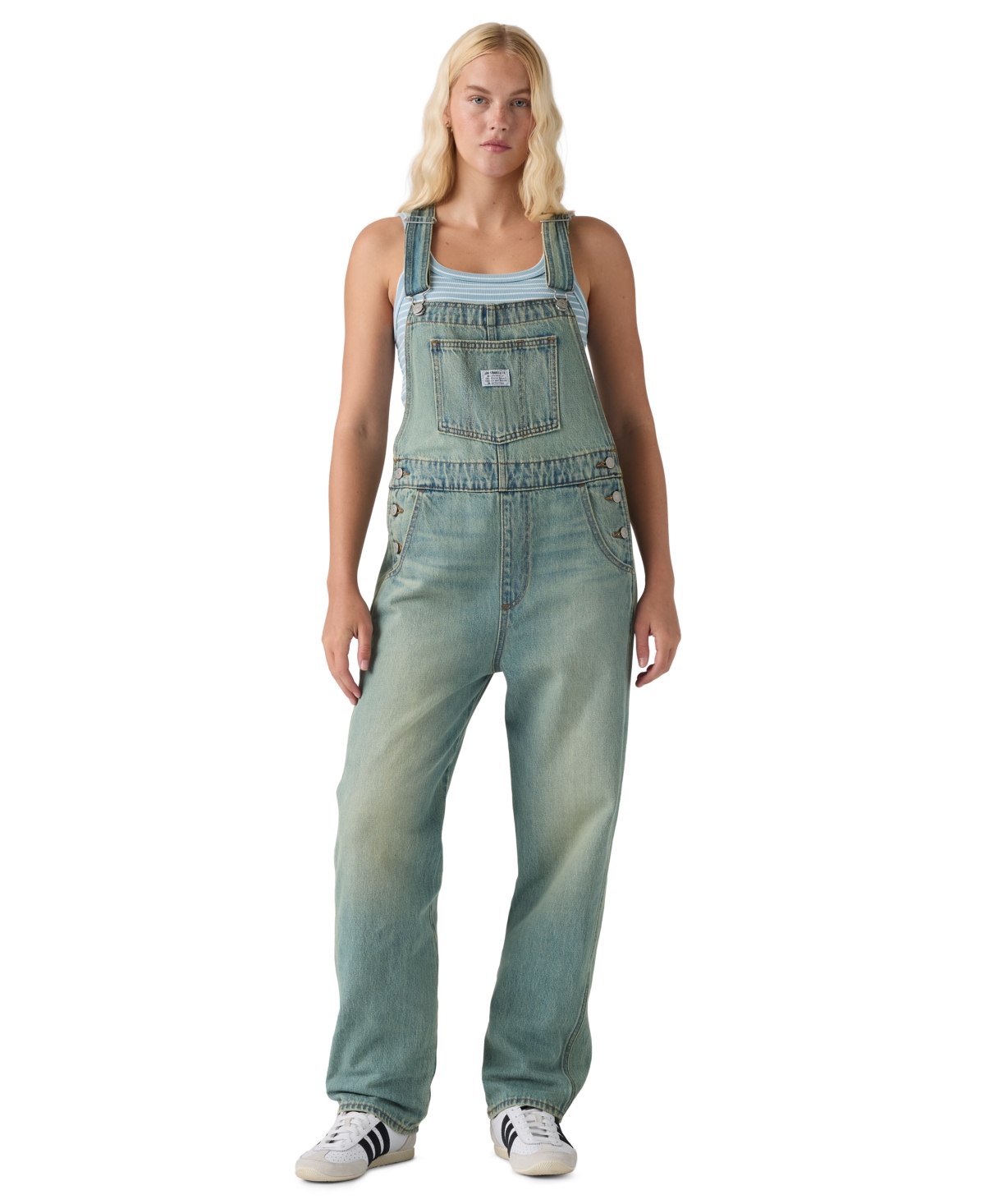 Levi's Women's Vintage-style Cotton Denim Overalls In Time To Du