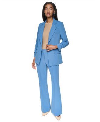 Women's Tech Tailoring Sleeve Blazer And High-Waisted Wide-Leg Pants