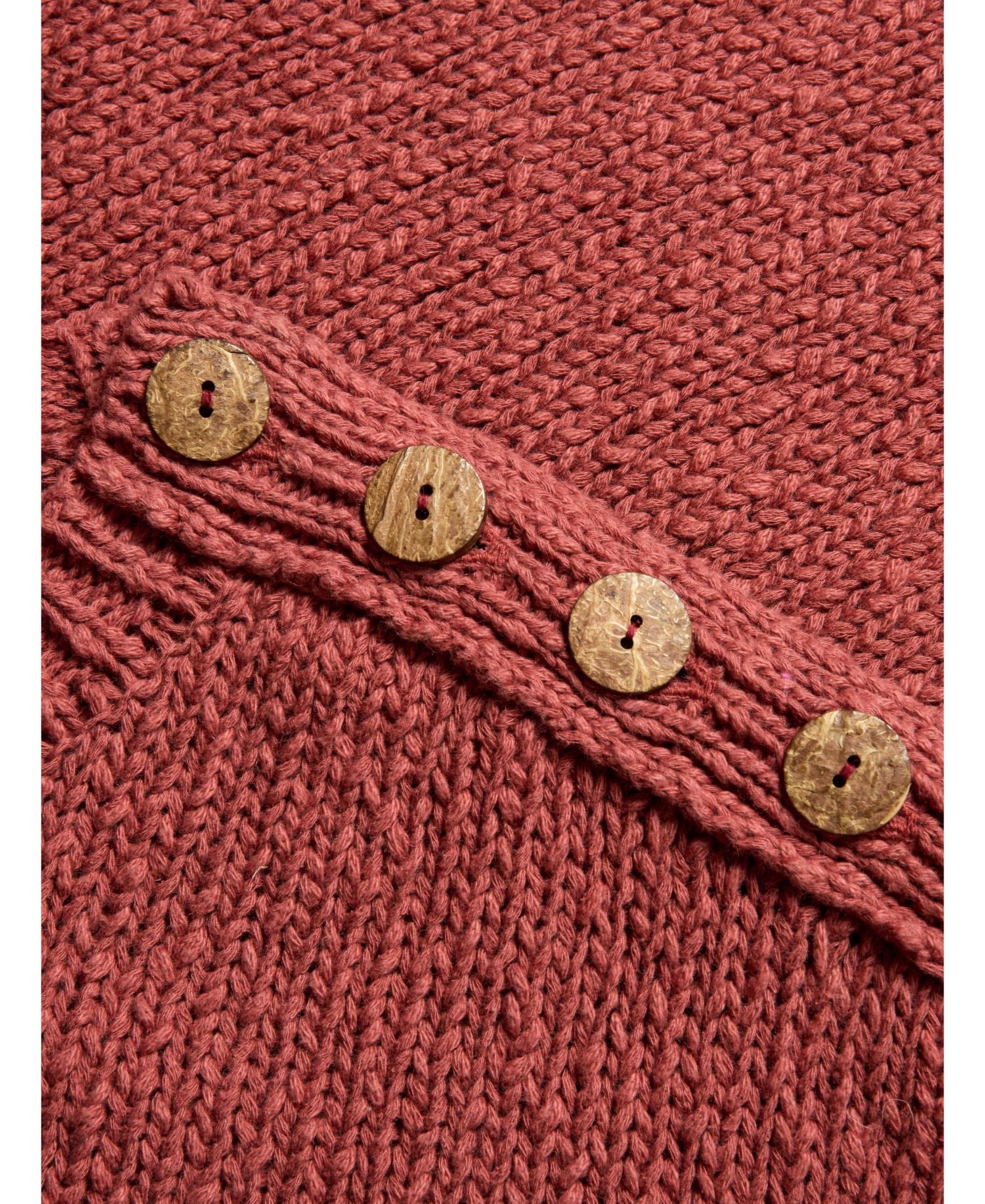 Women's Slub Knit Button Detail Sweater