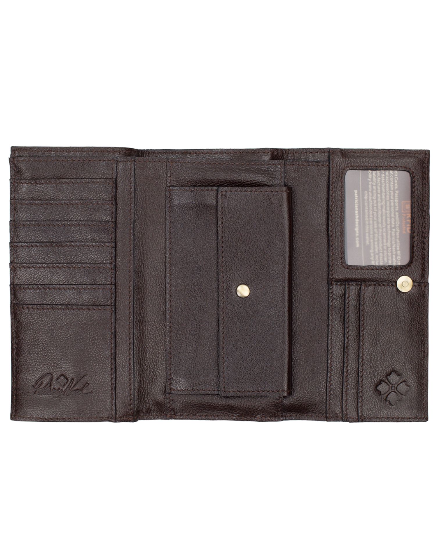 Teressa Suede Patchwork Snap Wallet