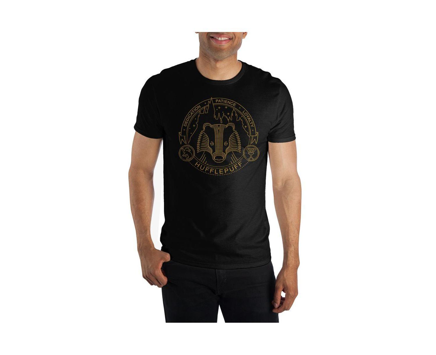 mens Hufflepuff Short-Sleeve T-Shirt-Small