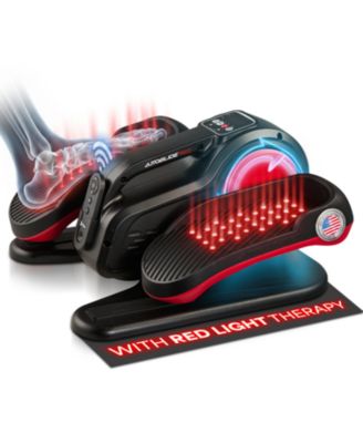 Under Desk Elliptical with Red Light - Quiet Seated Pedal Exerciser, Foot Pedal Exercise Machine for Home, Office & Rehab