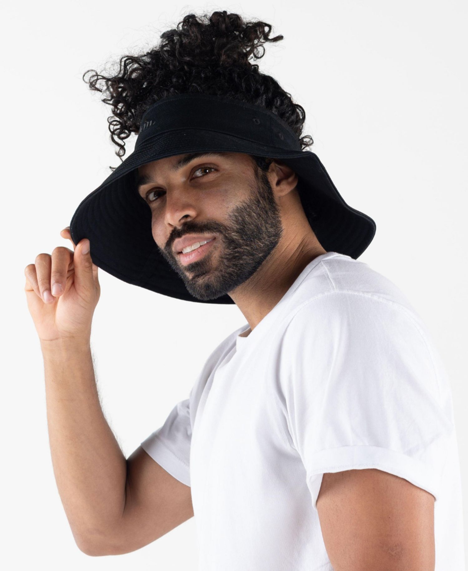 Unisex Satin Lined Wide Brim Sun Visor